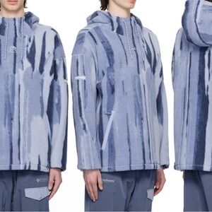 Columbia X MADHappy Men's Blue Patterned Fleece Hoodie